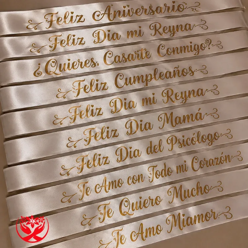 Cintas Decorativas con Frases Personalizadas